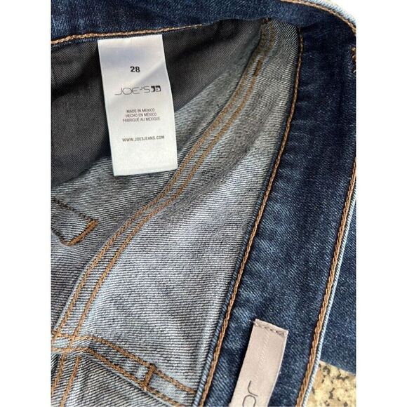 Joes Jeans Size 28x33 Mens Asher Straight Fit Dark Wash Distressed Slim - Picture 9 of 10